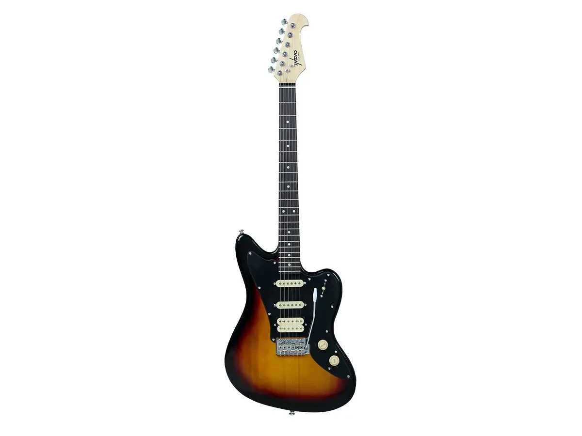 INDIO OFFSET STRAT-BUNDLE-THINK JAGUAR/JAzzMASTER- LUTHIER SET UP SUNBURST