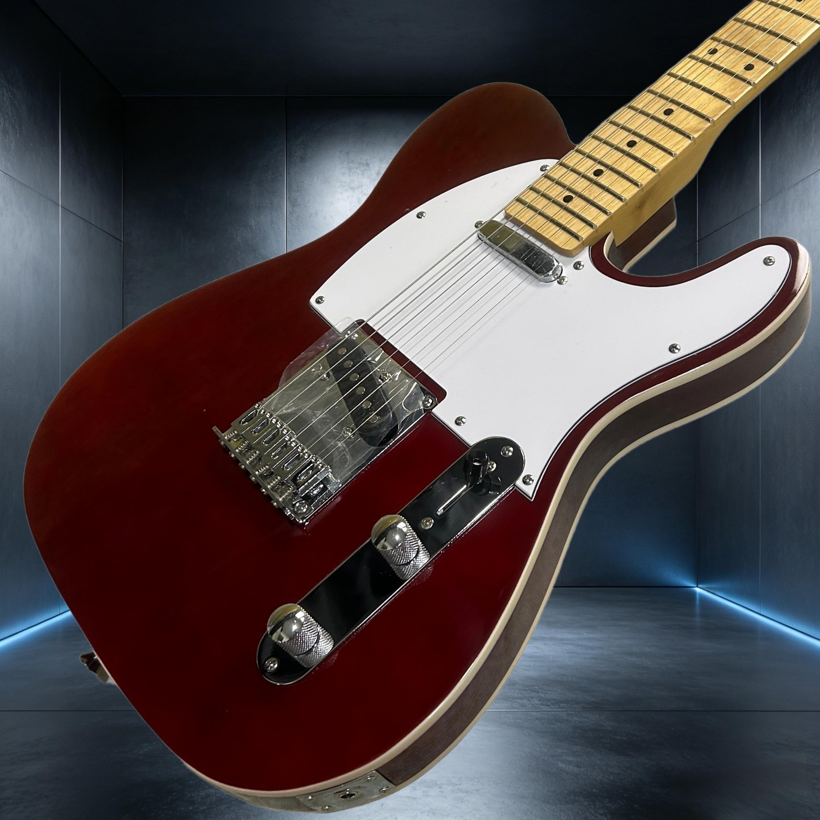 Electric Guitar Maple Fretboard Double Binding Wine Red Color Tele Guitar
