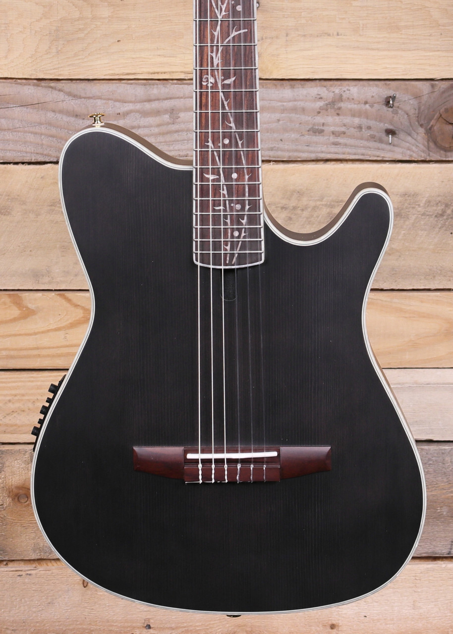 Ibanez Tim Henson TOD10N Acoustic/Electric Guitar Transparent Black Flat