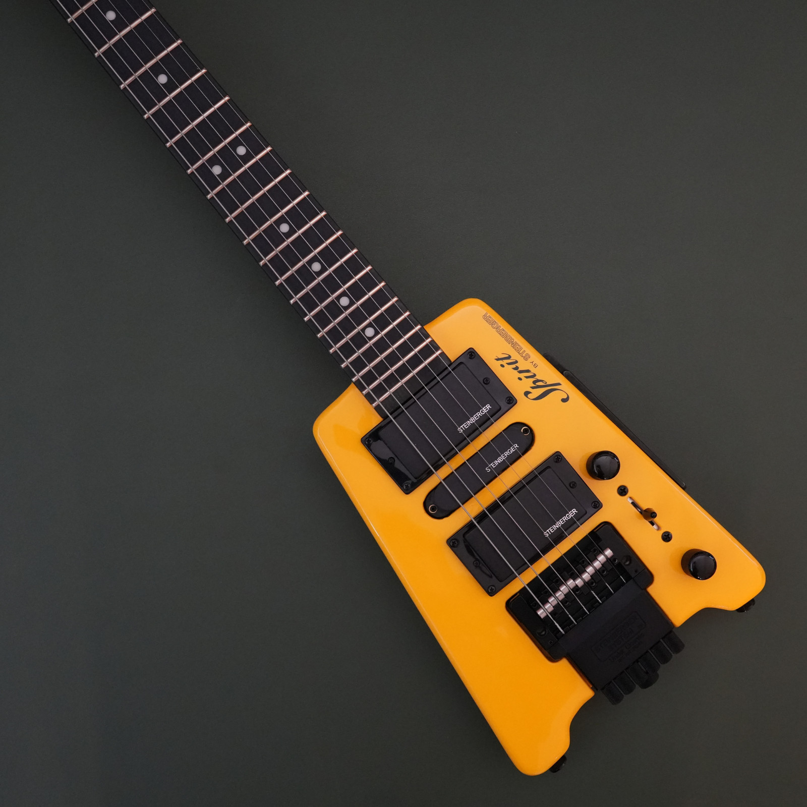 STEINBERGER Spirit GT-PRO Deluxe Hot Rod Yellow Headless HB-SC-HB ElectricGuitar