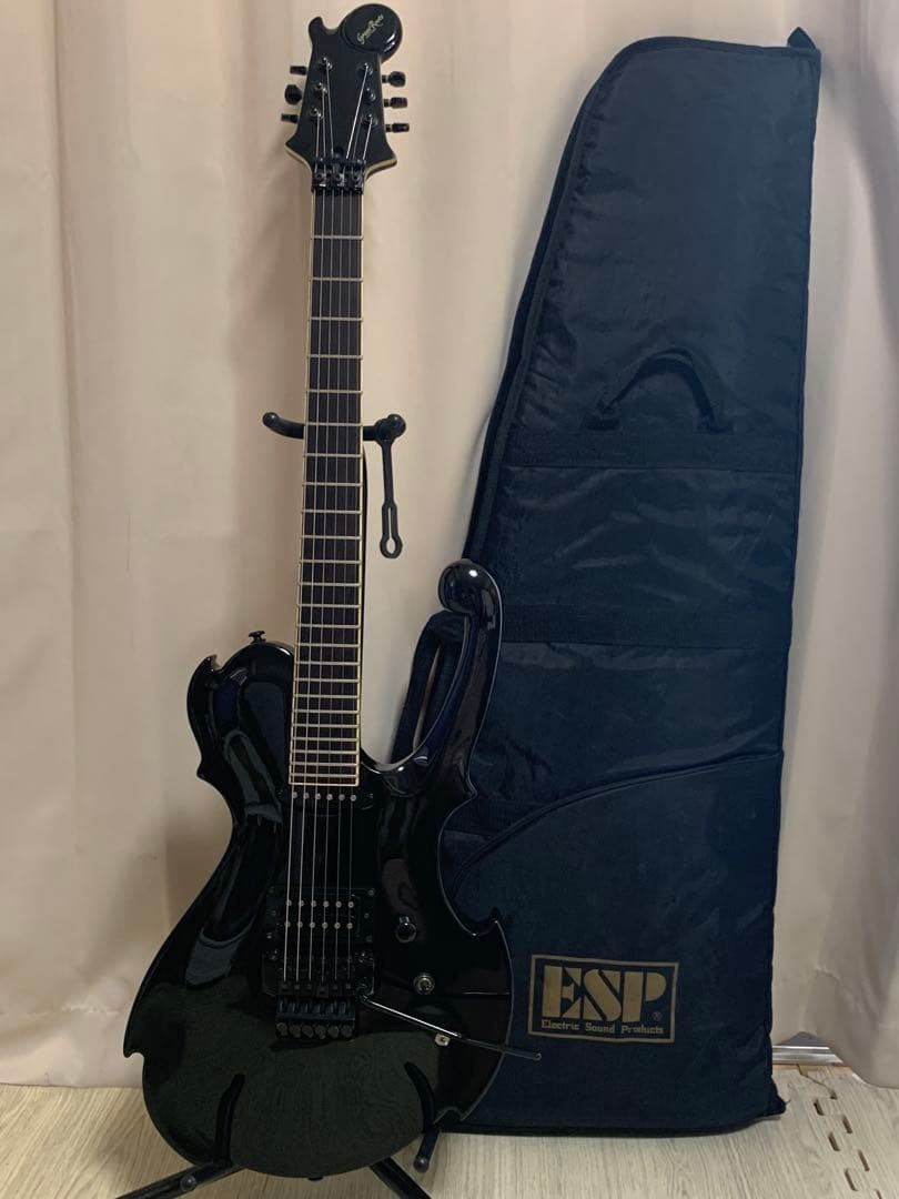 GrassRoots G-NS-70 by ESP Black Electric Guitar with Case Signature Model