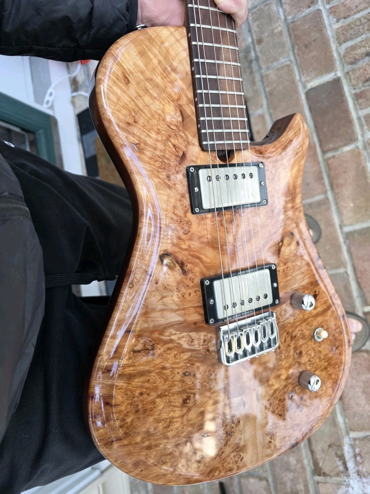 Brubaker KXG-1 Guitar USA Burled EXOTIC WOOD Walnut Xena Bubinga Maple