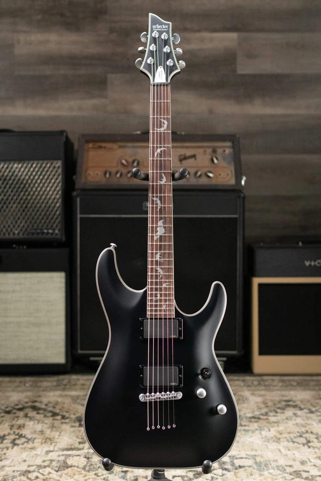 Schecter Damien Platinum-6 Electric Guitar – Satin Black