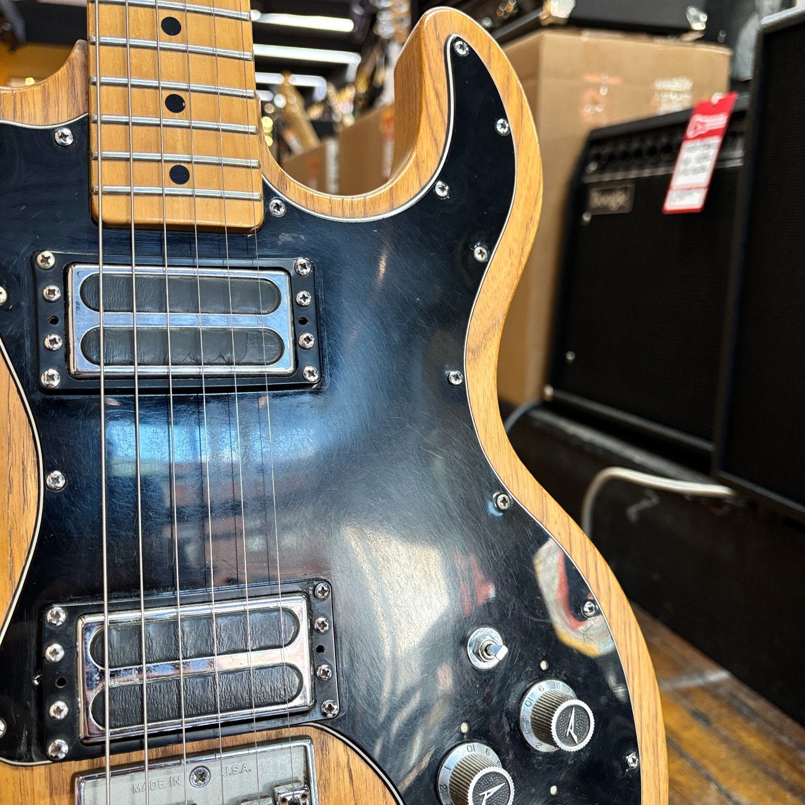 Peavey USA T-60 Solid Body Electric Guitar 1980 Natural Ash