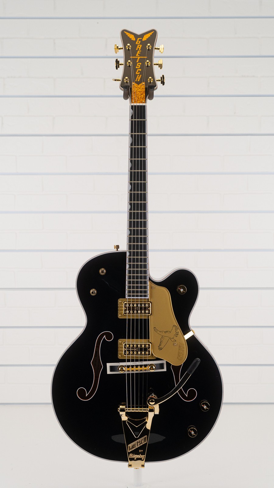Gretsch G6136TG-58 1958 Custom Falcon LE SH Electric Guitar Ebony, Emerald Night