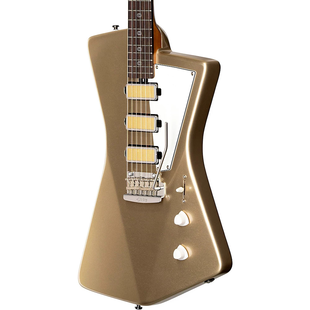 Sterling by Music Man St. Vincent Goldie Electric Guitar Cashmere