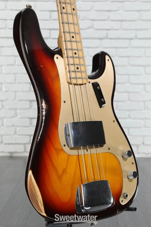 Fender Custom Shop 1958 Precision Bass Relic – Aged Chocolate 3-color Sunburst