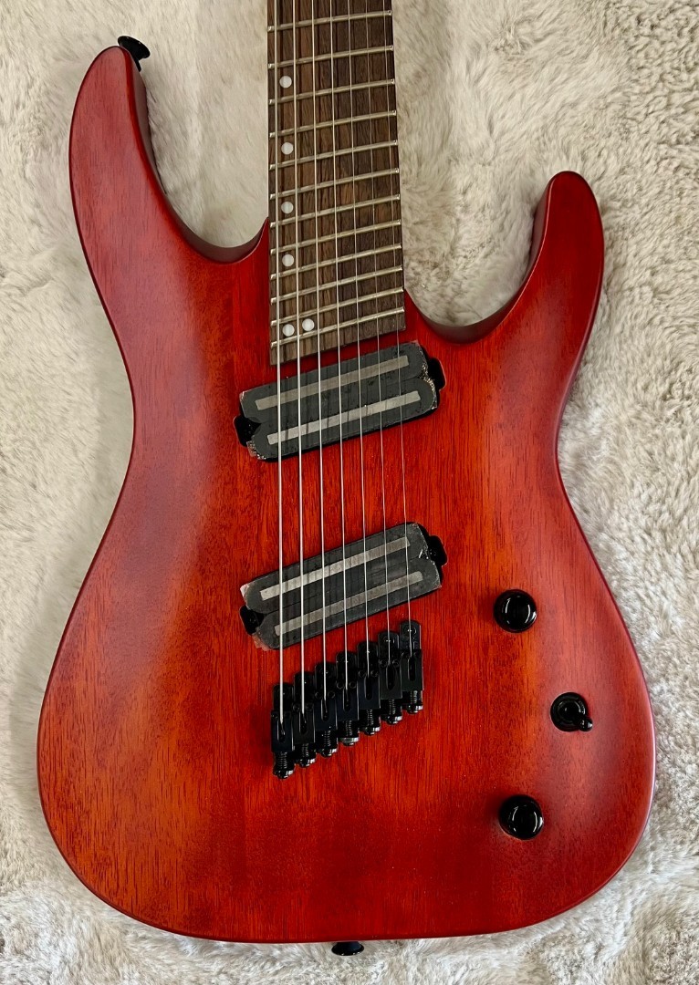 Jackson X Series Dinky® Arch Top DKAF7 MS, Multi-Scale, Stained Mahogany