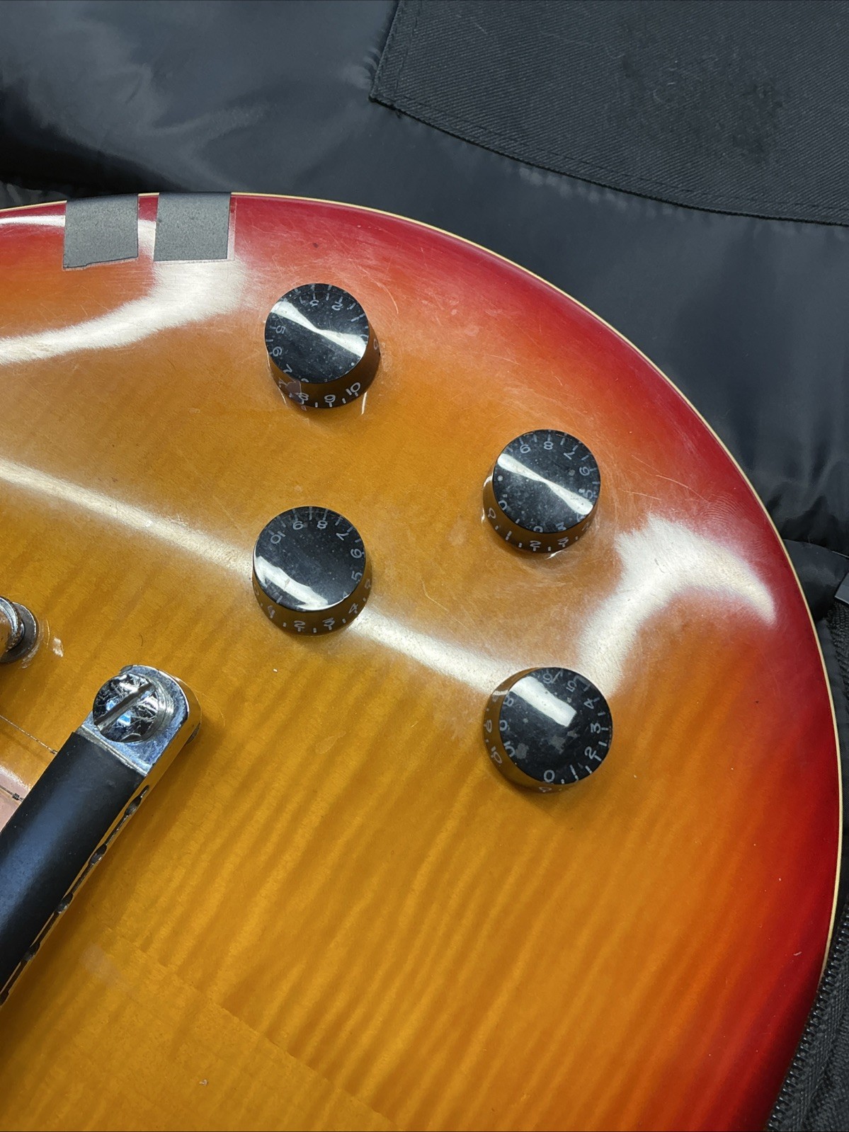Dean Evo Cherry Sunburst Electric Guitar Flame Top HH Humbucker With Bag
