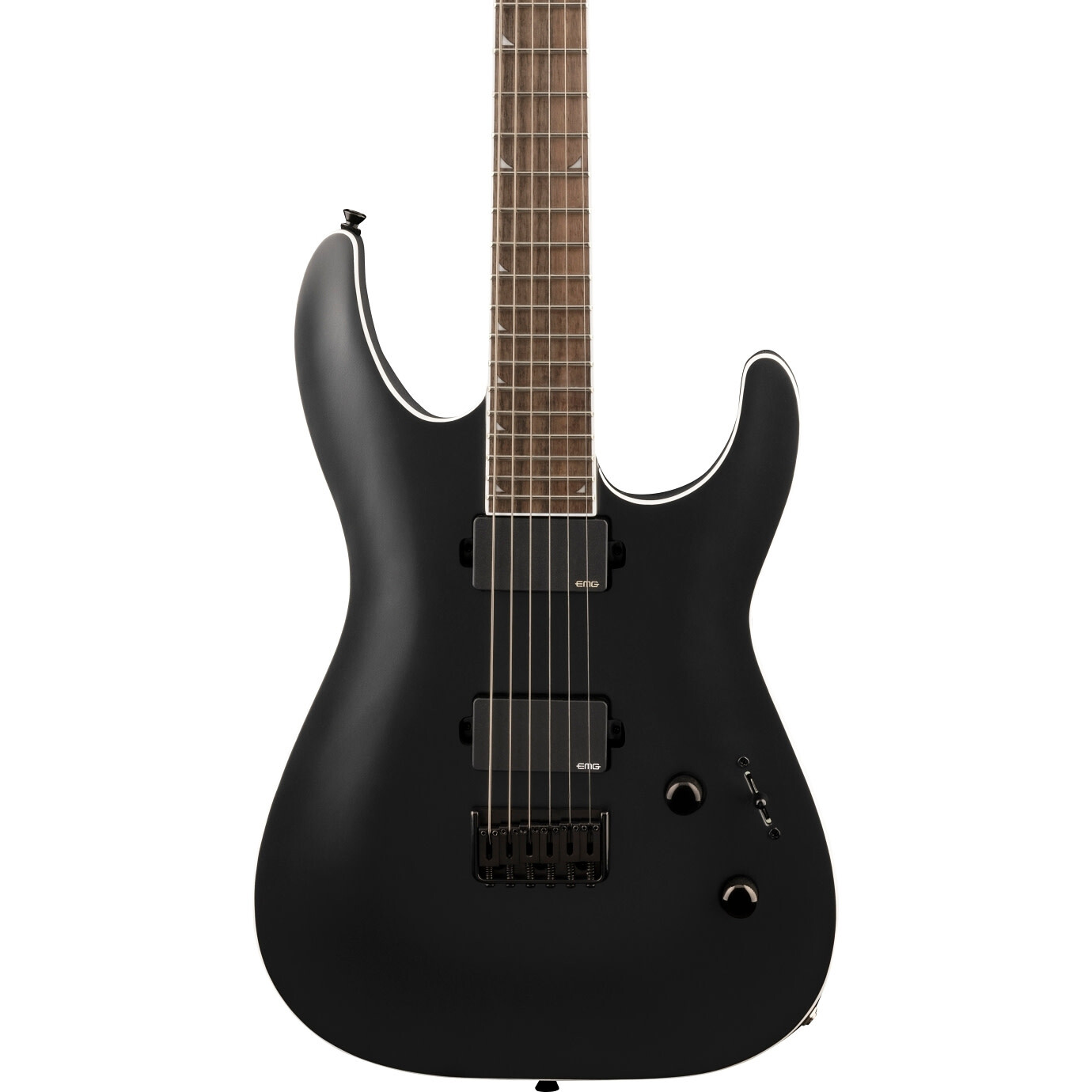 Jackson Soloist SLA6 DX Arch Top Baritone Electric Guitar, Satin Black