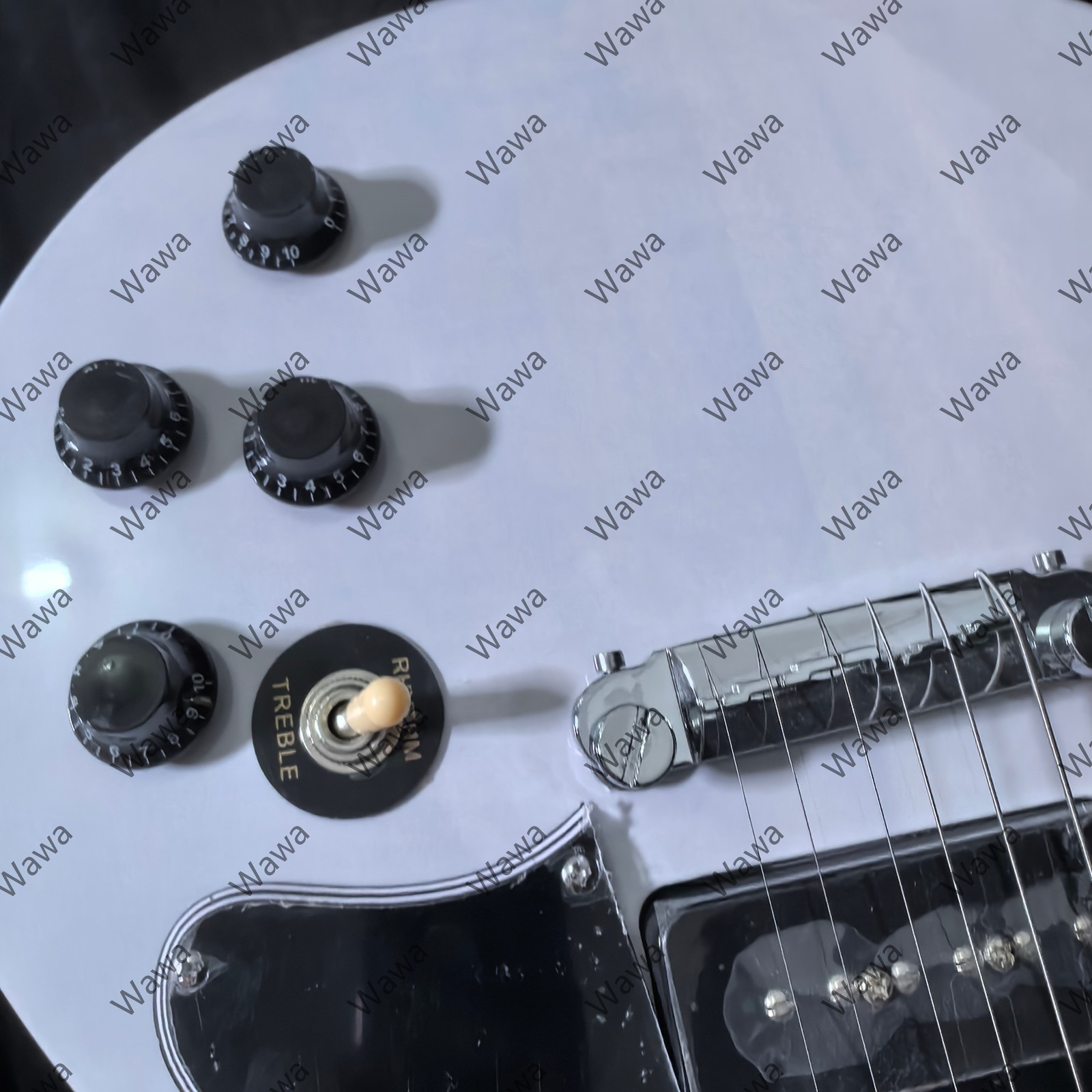 Double Cut Solid Body Electric Guitar High Quality P90 Pickups TOM Bridge
