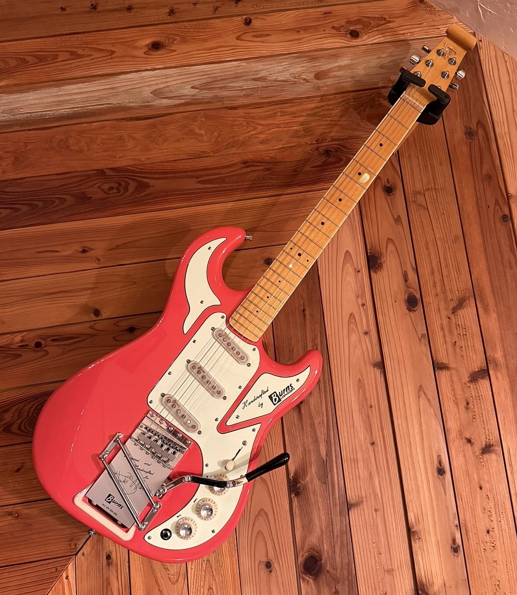 Burns Hank Marvin Signature Electric Guitar Fiesta Red Used Rock Maple Neck