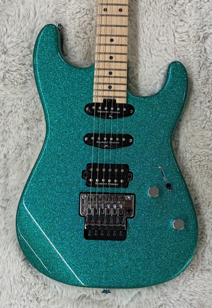 Pro-Mod San Dimas Style 1 HSS FR M electric guitar, Maple Fingerboard,Aqua Flake