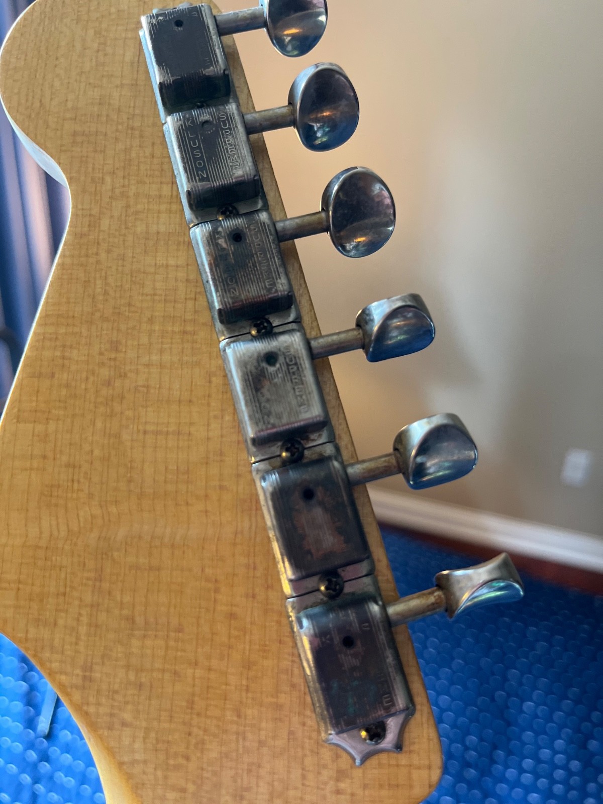 Custom Musikraft Guitar Stratocaster – 2019 Sonic Blue Plek’d