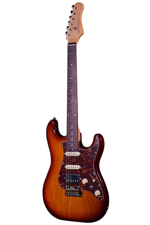 Crafter Solid Body S Electric Guitar Crema Series, Gig Bag, Tobacco Sunburst