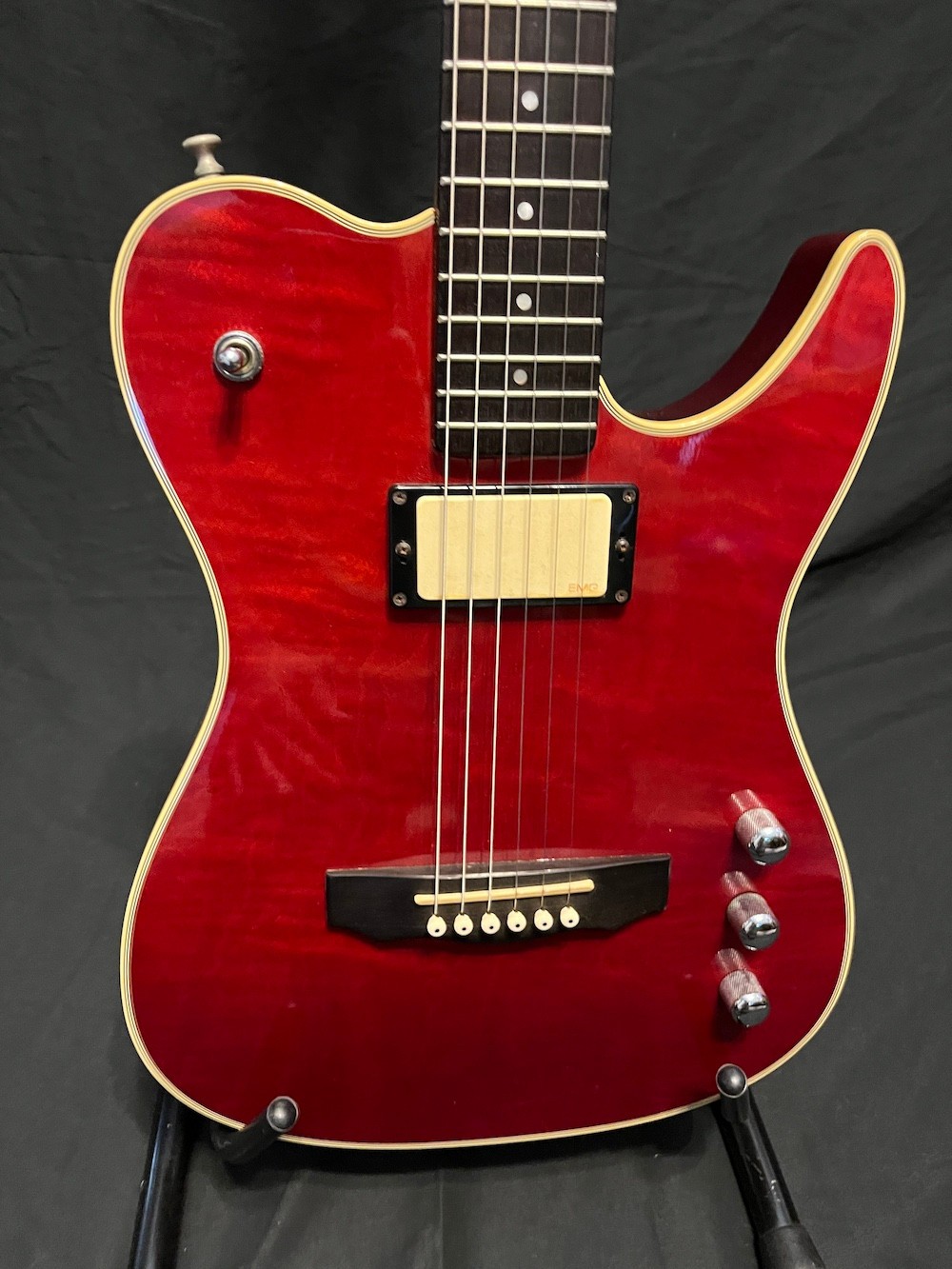1994 Guild Crossroads CR01 Acoustic/Electric Guitar Red Flame Top #1 of 97 Made