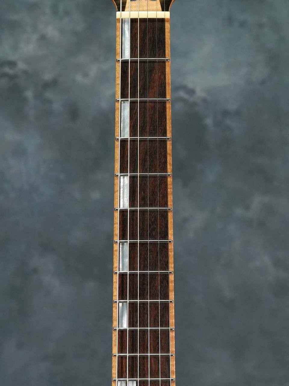 David Thomas McNaught Guitars Vintage Single Cut Diamond Quilt Rattle Snake Burs