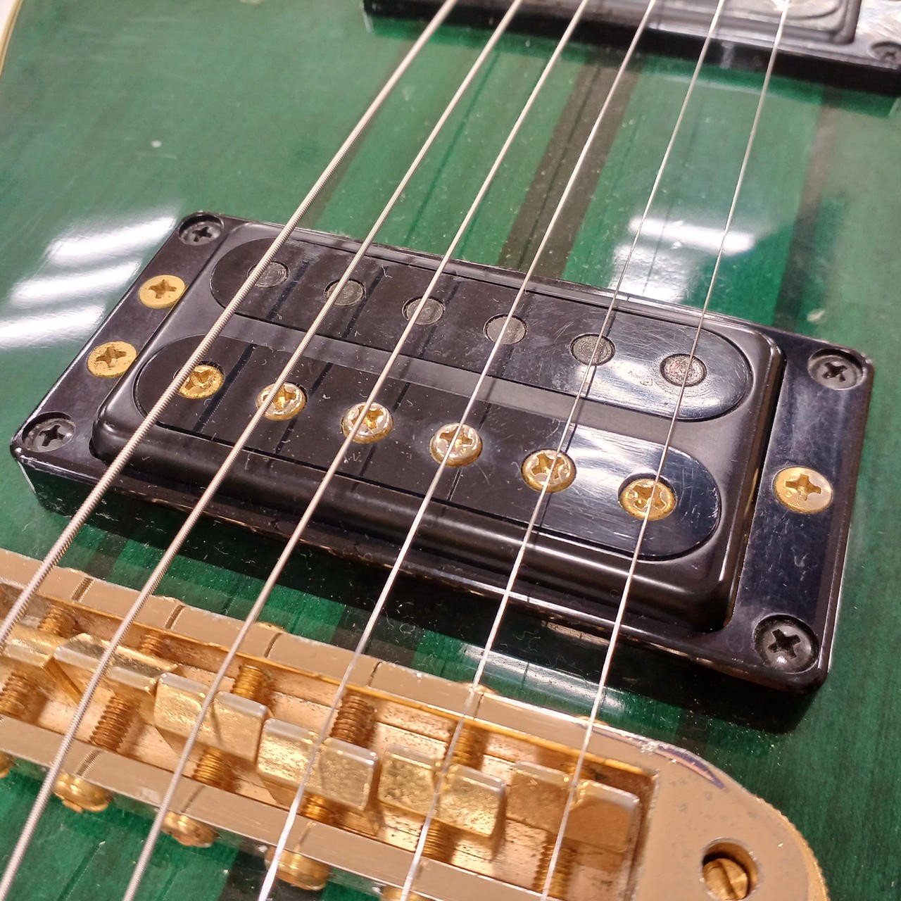 YAMAHA SG1500 Jade Green SG Type Electric Guitar Used Shipping From Japan