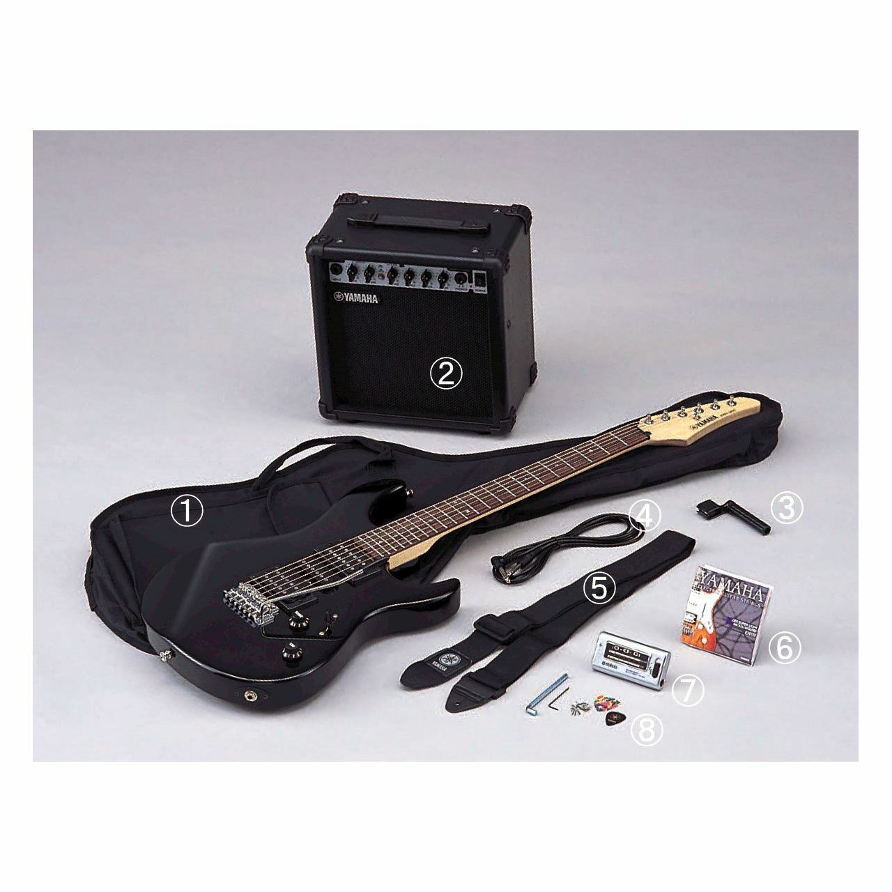 YAMAHA ERG-121GPII Electric Guitar Set In Black