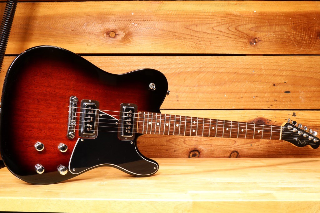 Fender Tele-Sonic + OHSC 1999 – Nice! Crimson Red Transparent 85830