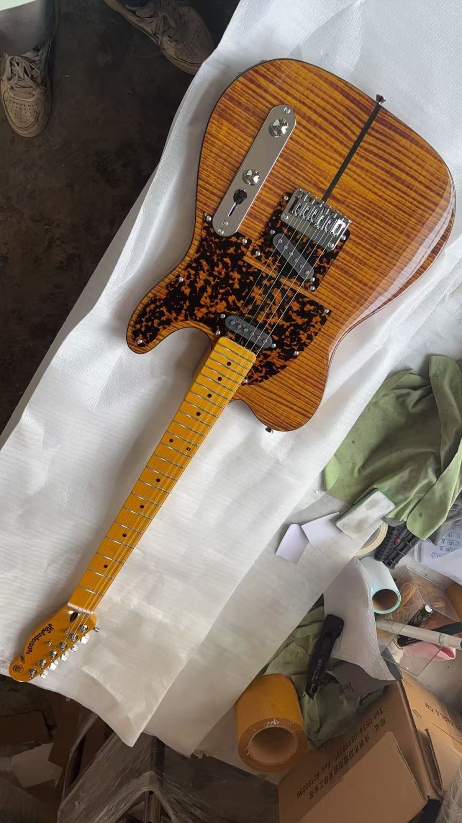 TELE Electric Guitar Prince HS Anderson Hohner Madcat Mad Cat Maple Fretboard