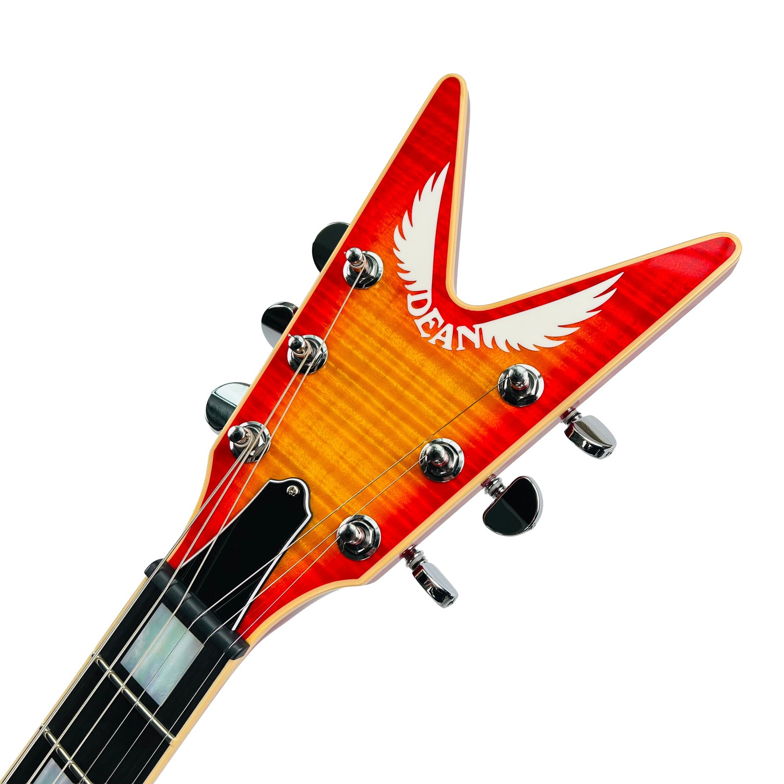Dean USA Custom Shop Cadillac Flame Top – Trans Cherry Sunburst