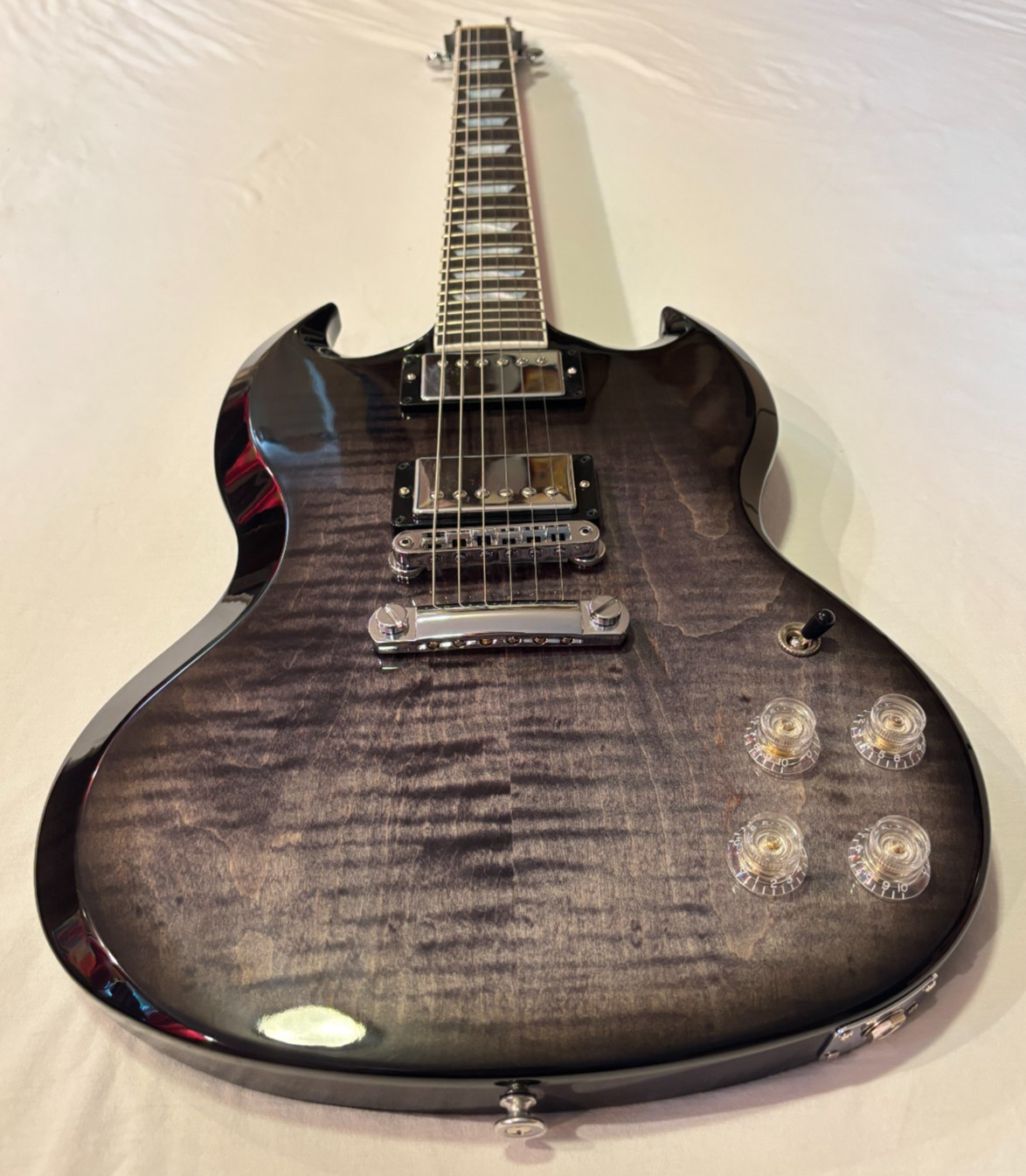 2023 Gibson SG Modern Trans Black Fade w/OHSC and Case Candy