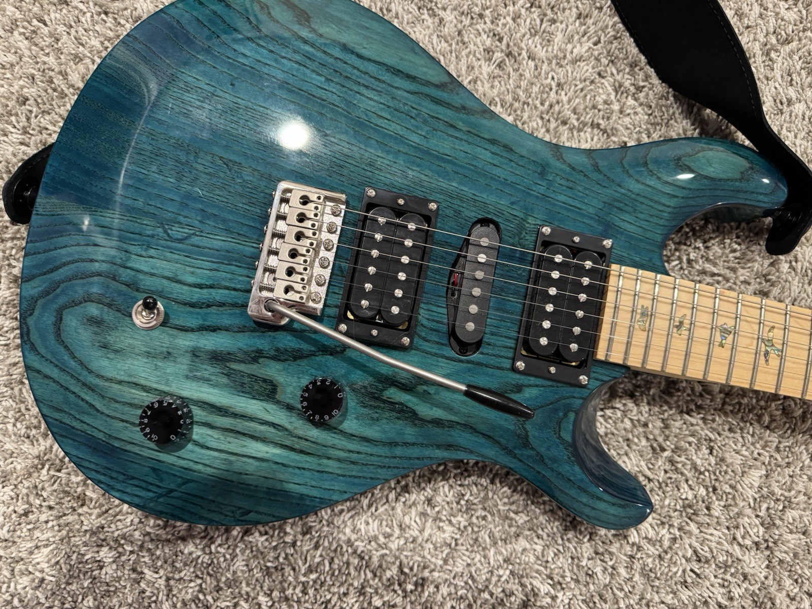 PRS SE Swamp Ash Special 6-String Right-Handed Electric Guitar – Iri Blue