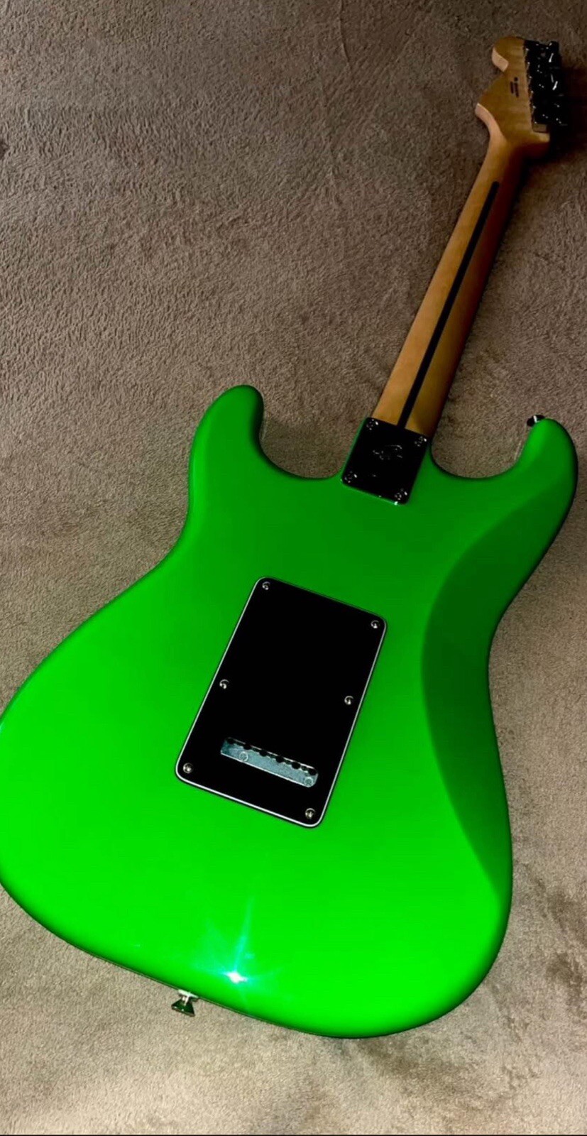 Neon Green Fender Player Stratocaster