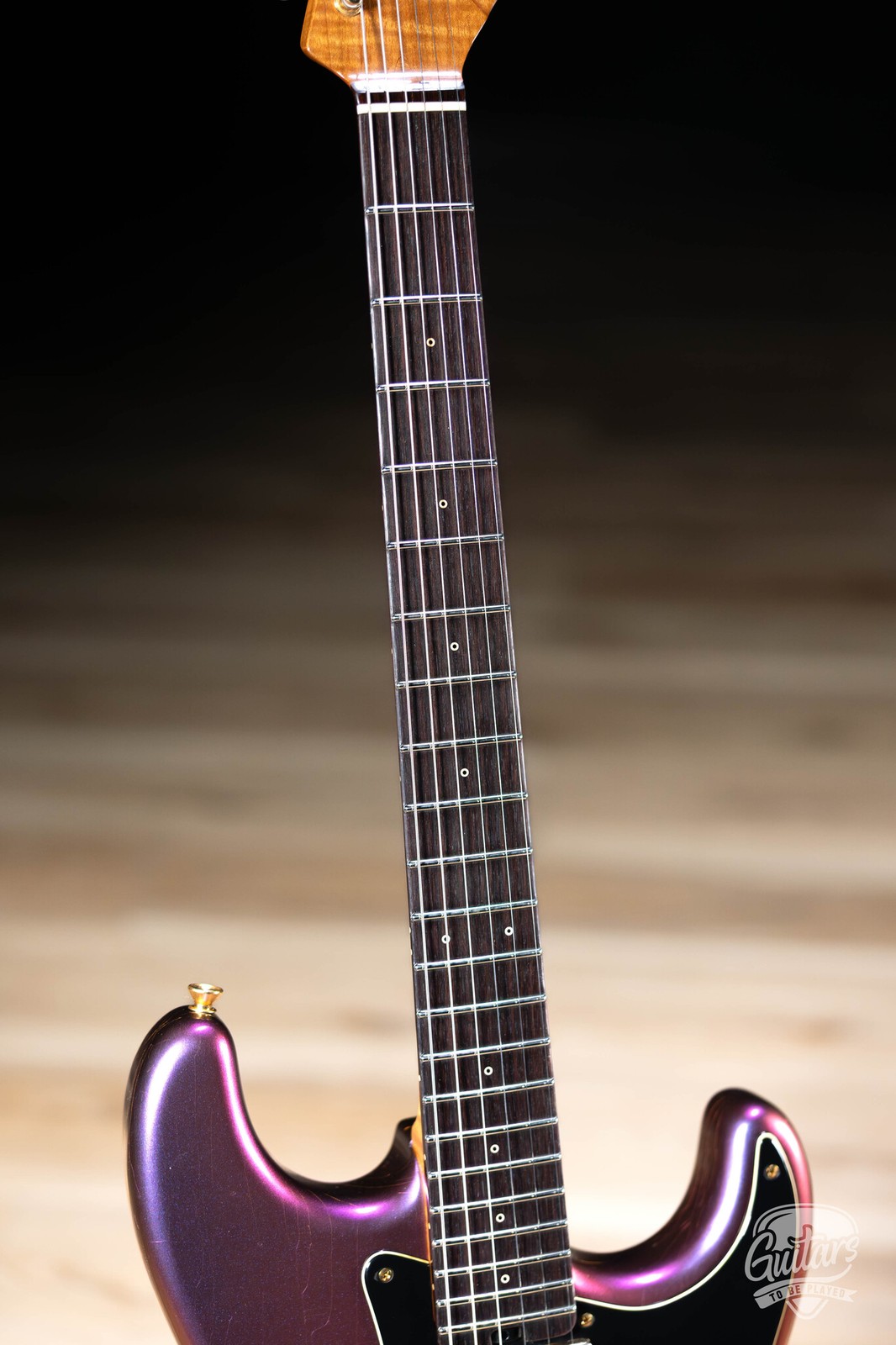 Shabat Lynx HSH Alder S-Style w/ Flame Roasted Maple & Rosewood –Cosmic Amethyst