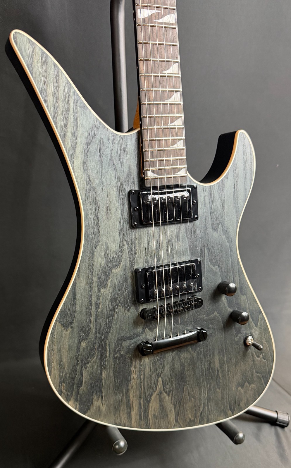 Schecter Avenger Standard Electric Guitar Charcoal Satin Ash Finish