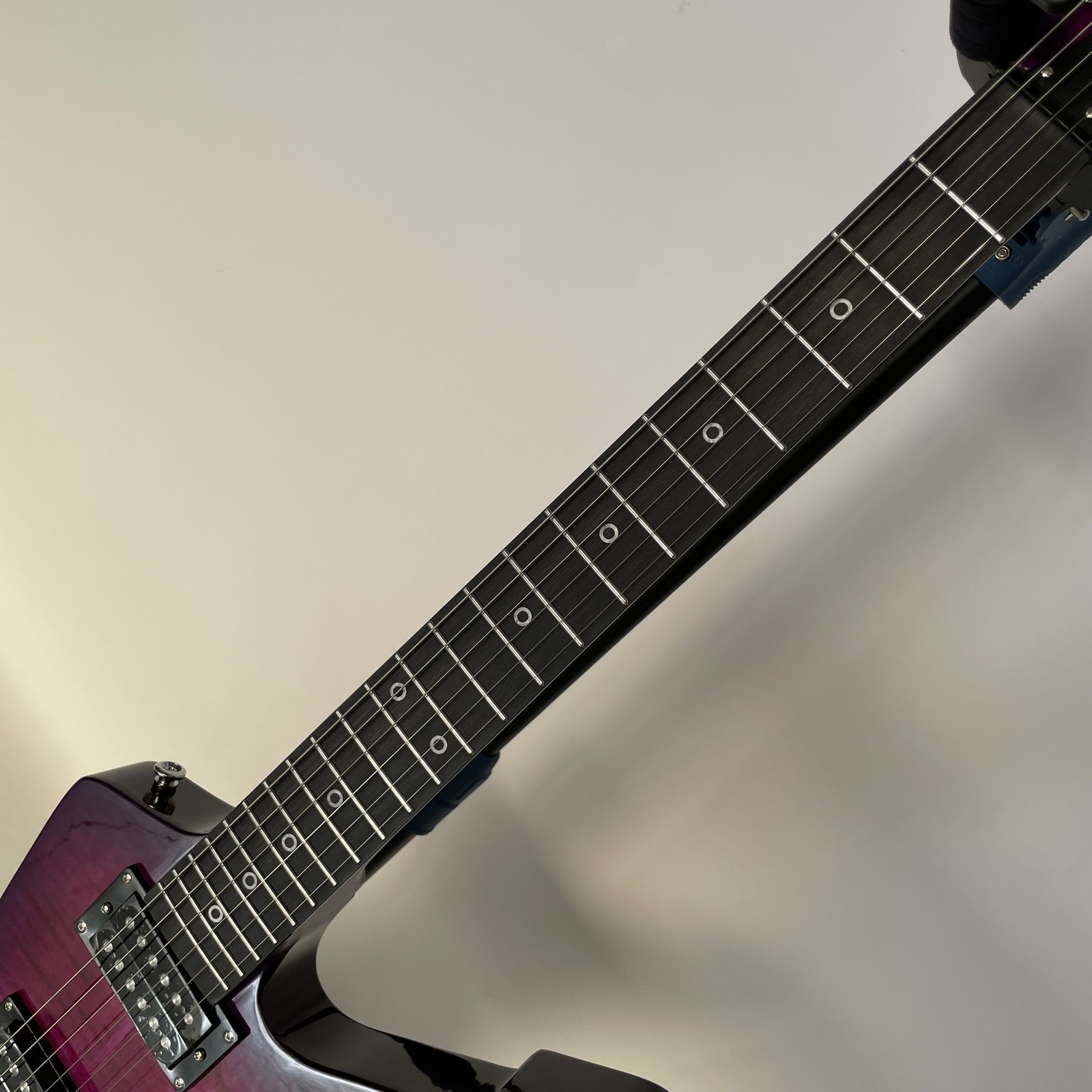New Product EX 6 String Purple Electric Guitar Flamed Maple Top Chrome Part