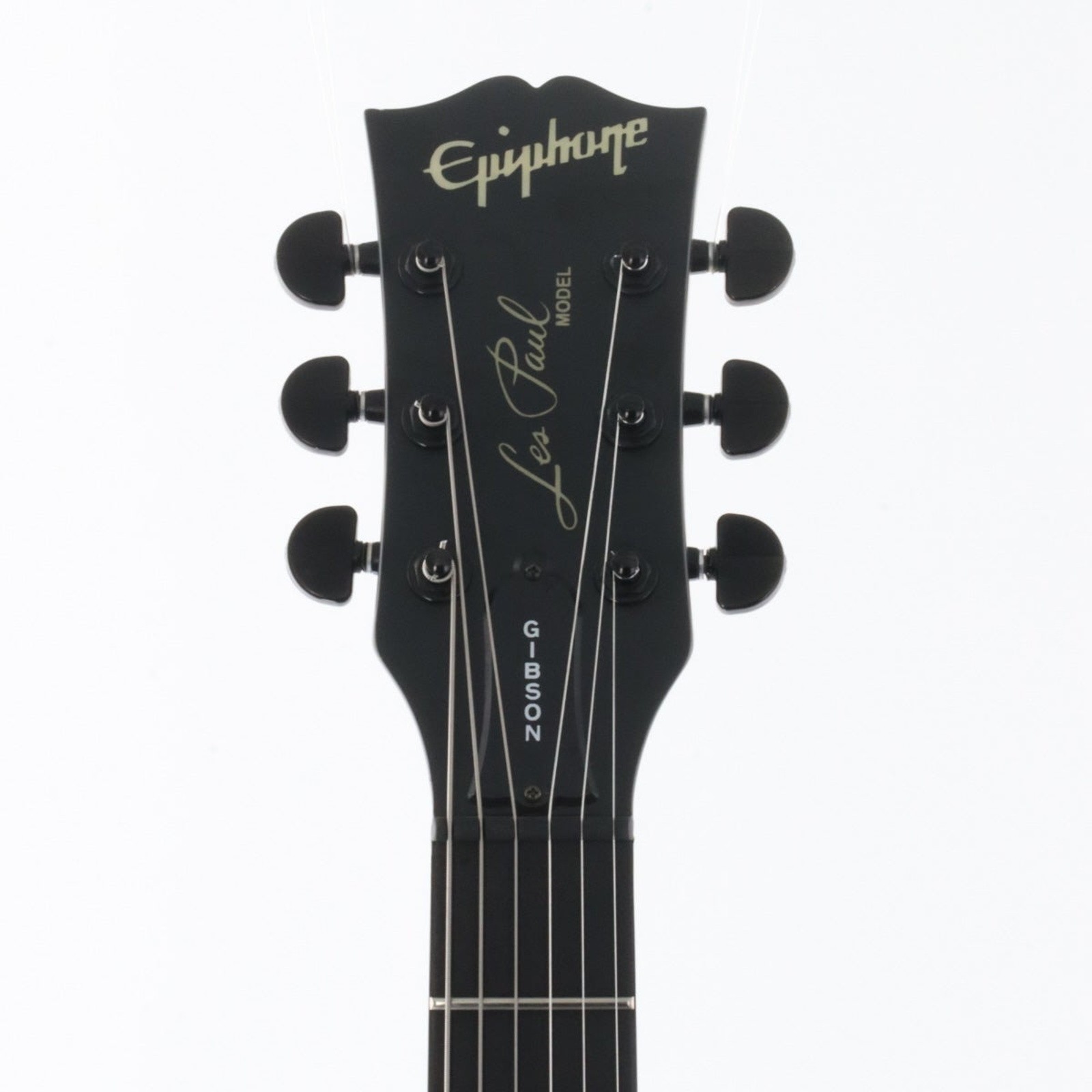 Epiphone LPS-90FB Flat Black Used 2001 Maple Top Mahogany Back Body w/Soft Case