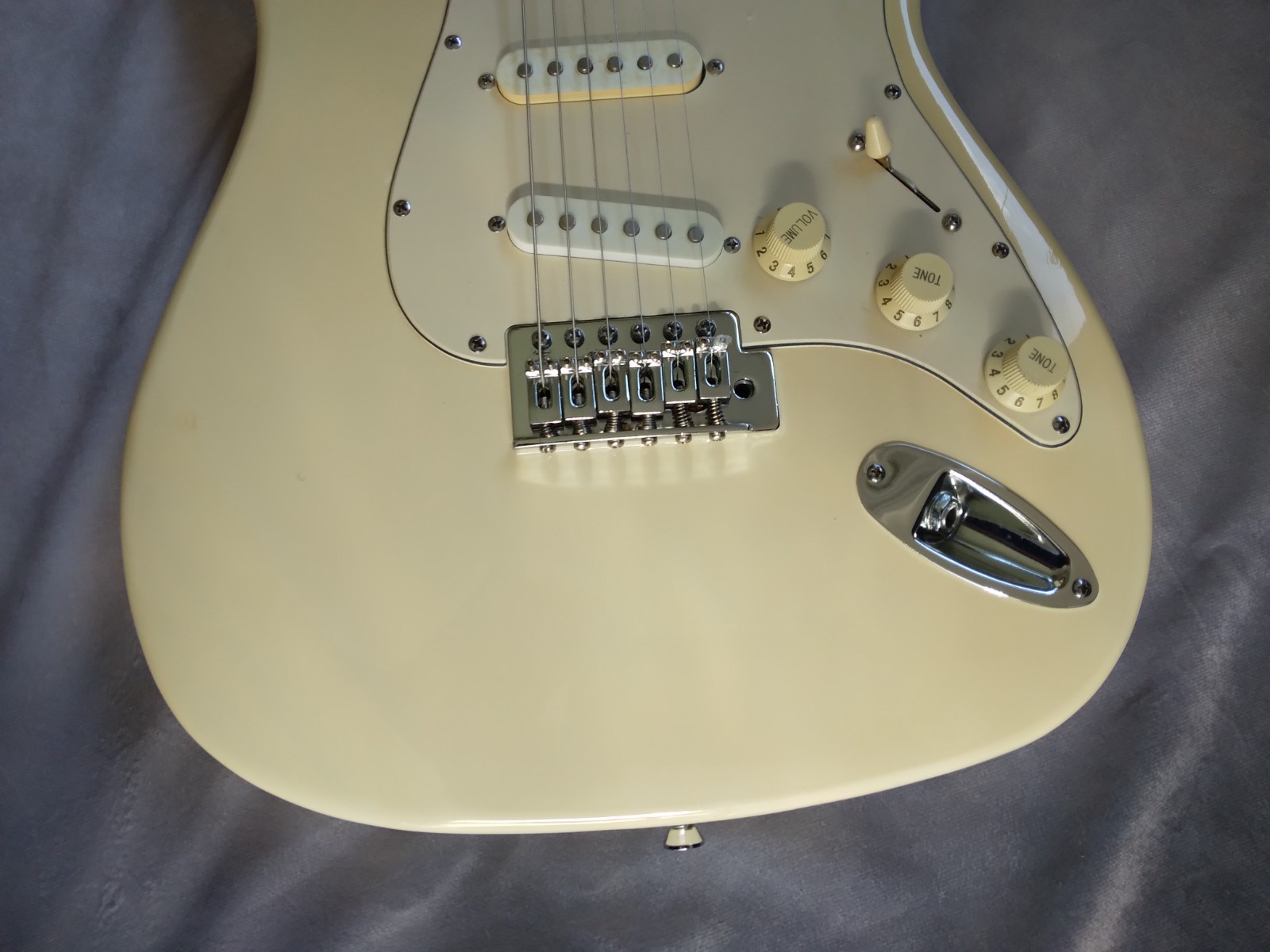 Unbranded Stratocaster Clone Electric Guitar Ivory Color