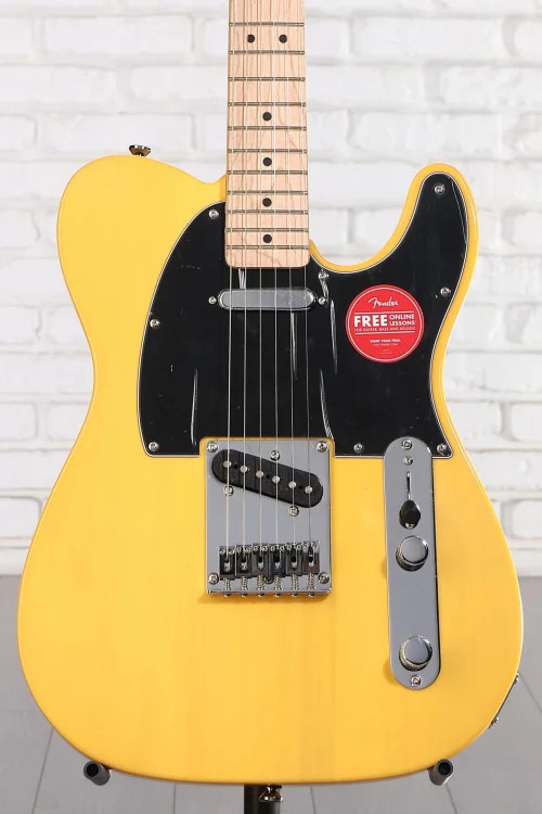 Squier Affinity Series Telecaster Electric Guitar – Butterscotch Blonde with