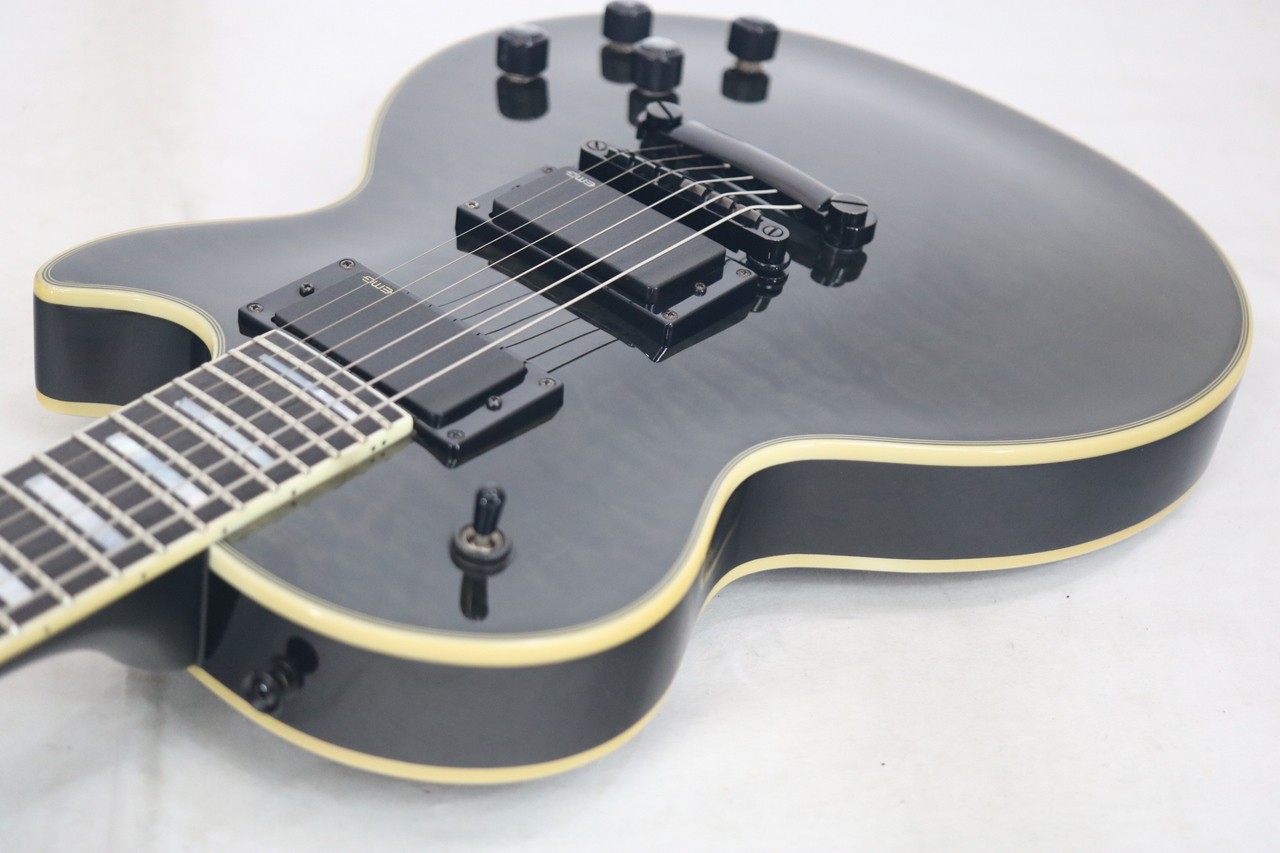 Epiphone Les Paul Custom Prophecy Plus EX Electric Guitar Black Quilted Maple