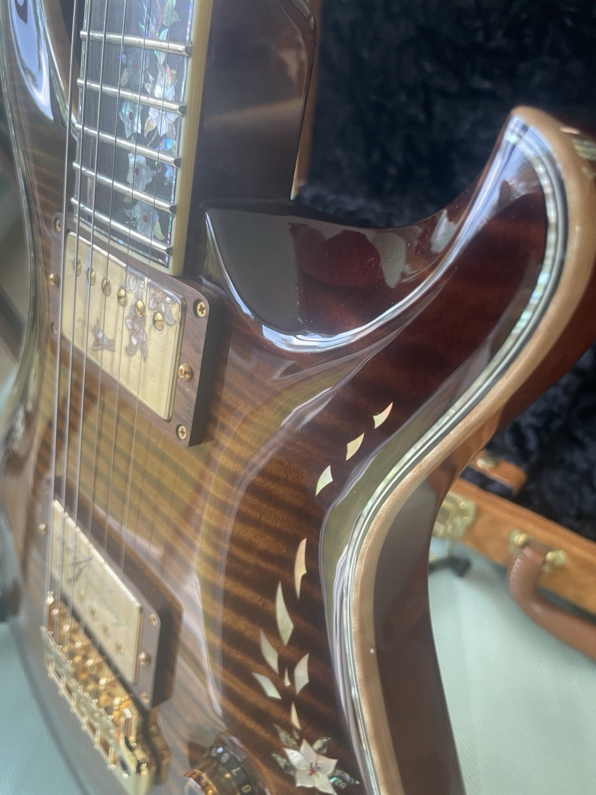 PRS 10th Anniversary Private Stock Amber Burst Custom Joe Knaggs One Piece Maple