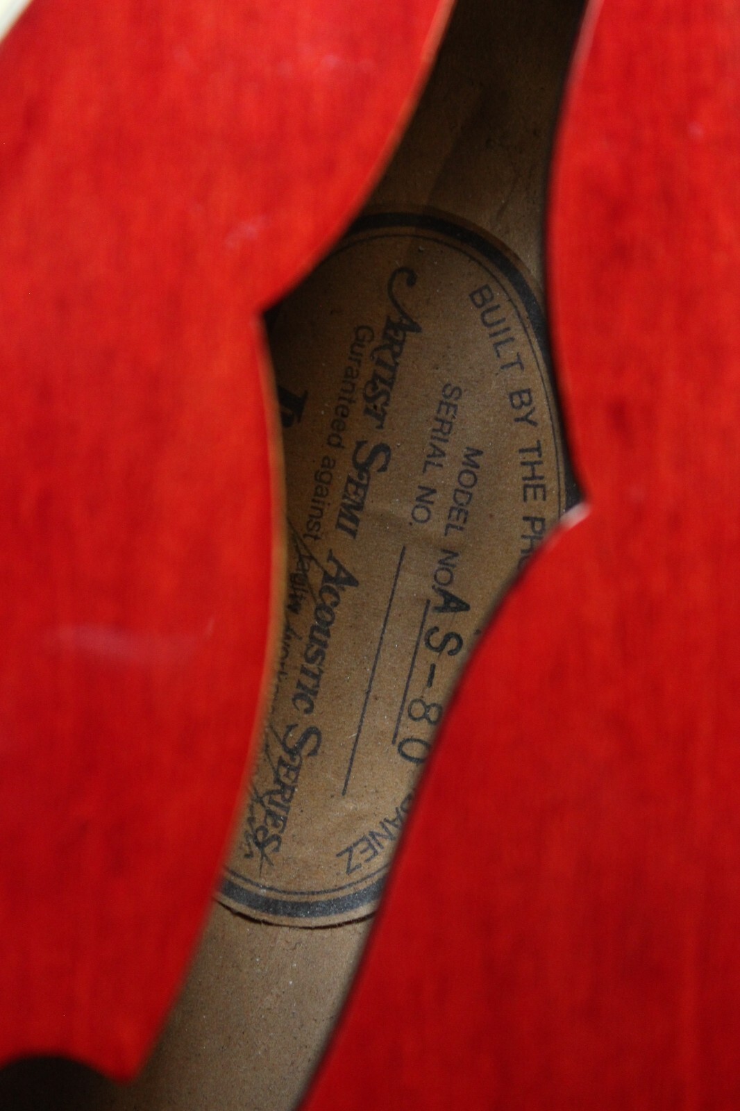 Ibanez AS80 Artist 1983 Cherry