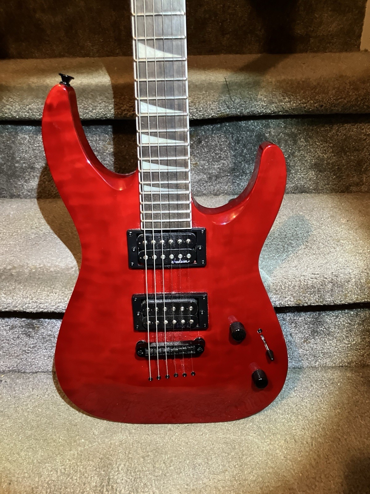 Jackson JS Series JS32TQ DKA Dinky Archtop with Amaranth Fretboard Red + Bag