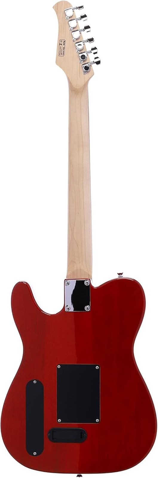 6 String -ITAP-200 Hollow Semi-Aucoustic Electric Guitar, Trans Red, Right, ITAP