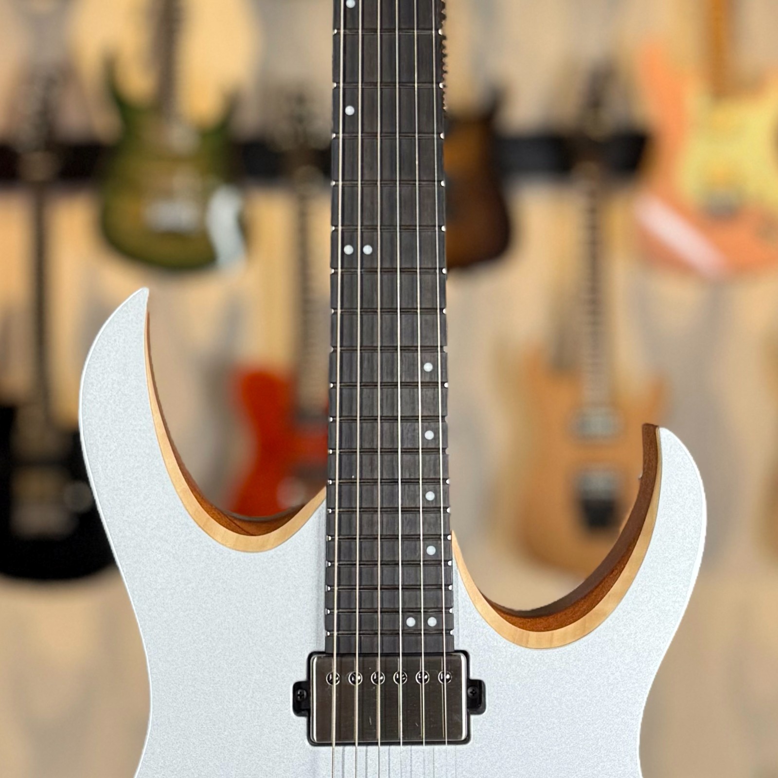 Mayones Duvell Elite 6 – Monolith Custom Silver Metallic – Custom Color