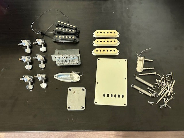 Fender Squier Bullet Stratocaster Parts Lot (Untested)