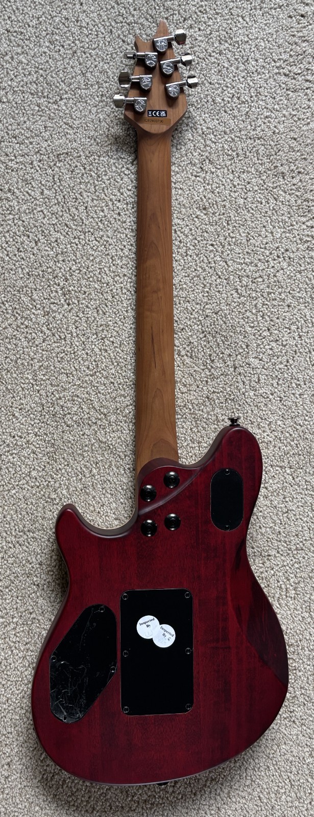 EVH Wolfgang WG Standard Exotic Zebrawood Electric Guitar, Natural Finish
