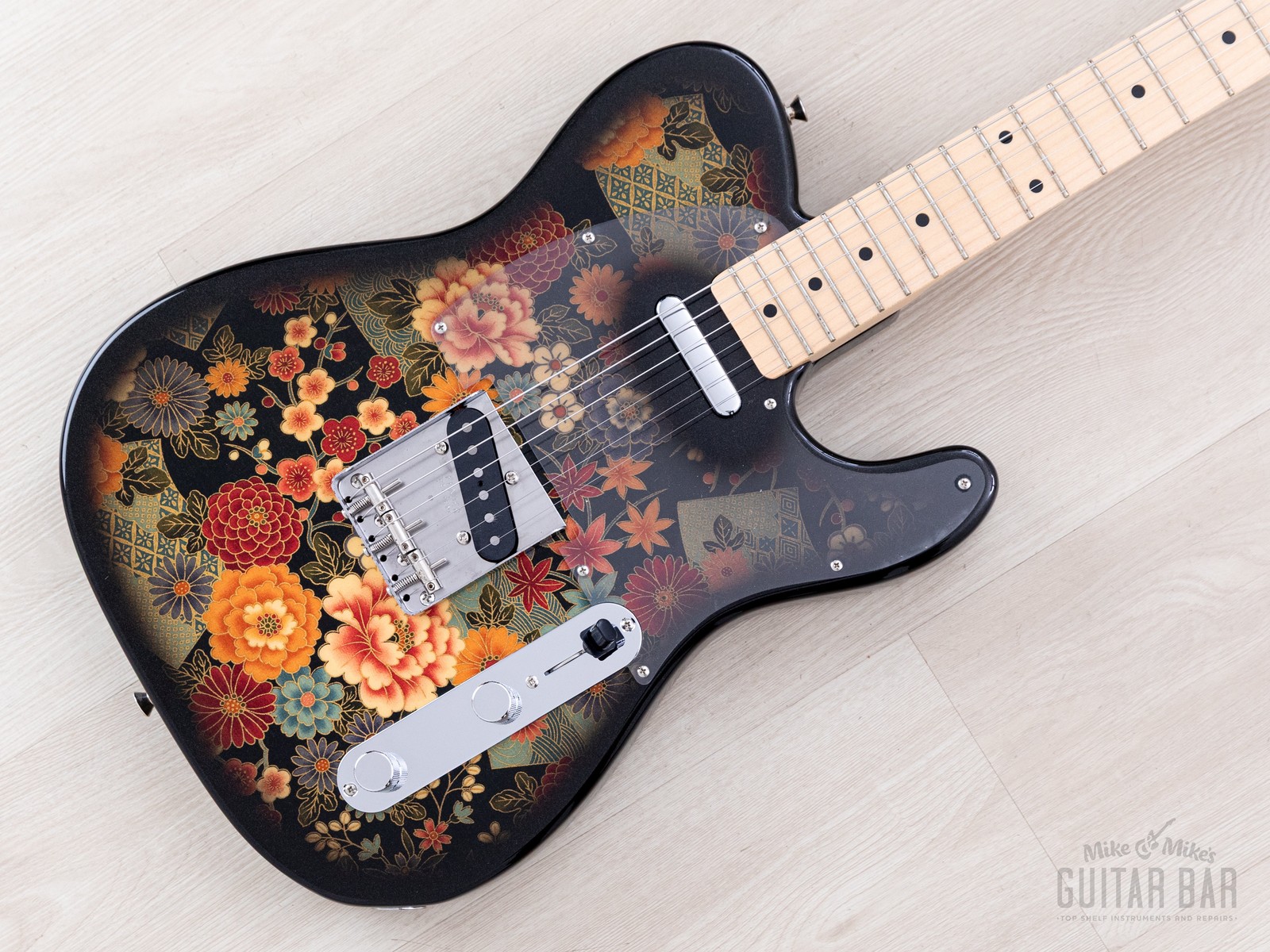2011 Fender Telecaster Black Floral TL69-SPL Limited Edition w/ Case, Japan MIJ