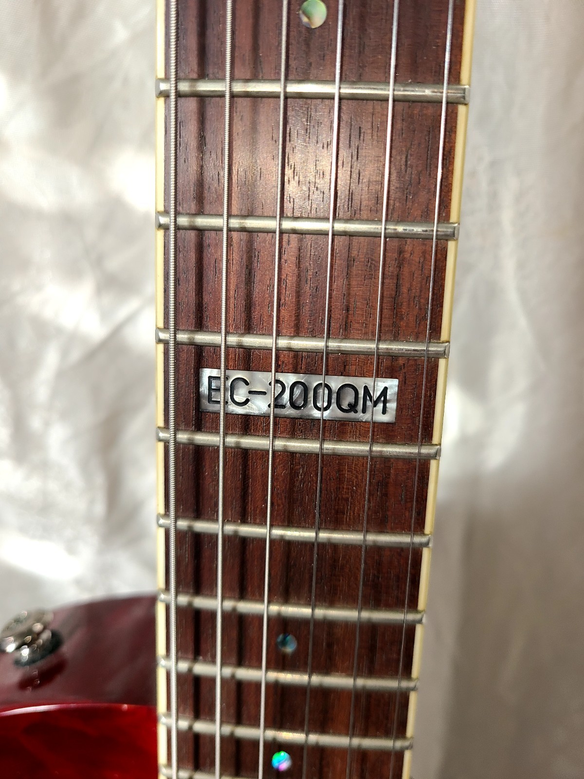 LTD EC-200QM LP-style 6 string guitar Basswood body Black Cherry