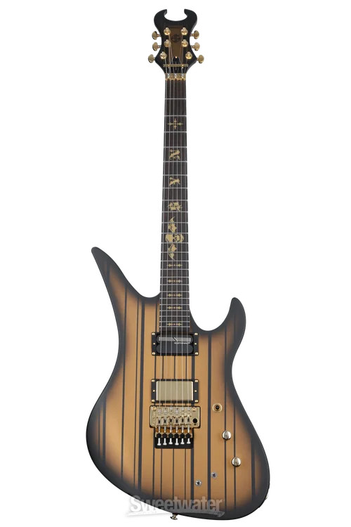 Schecter Synyster Gates Custom-S Electric Guitar – Satin Gold Burst
