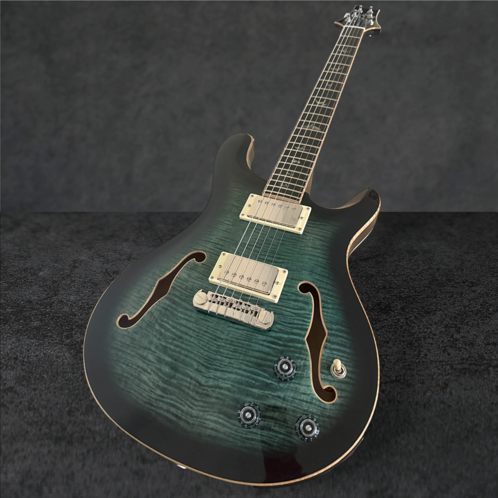 PRS SE Hollowbody II Piezo Electric Guitar – Peacock Blue