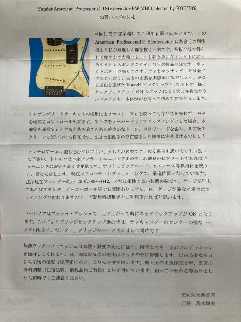 Fender American Professional Ii Strat Koeido No.MG864