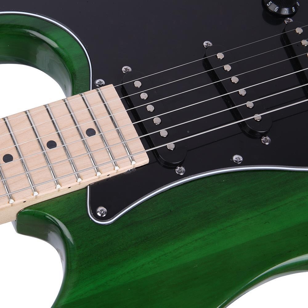 New Student Green Right Hand Full-Size Electric Guitar Kit +20W +Bag +Strap