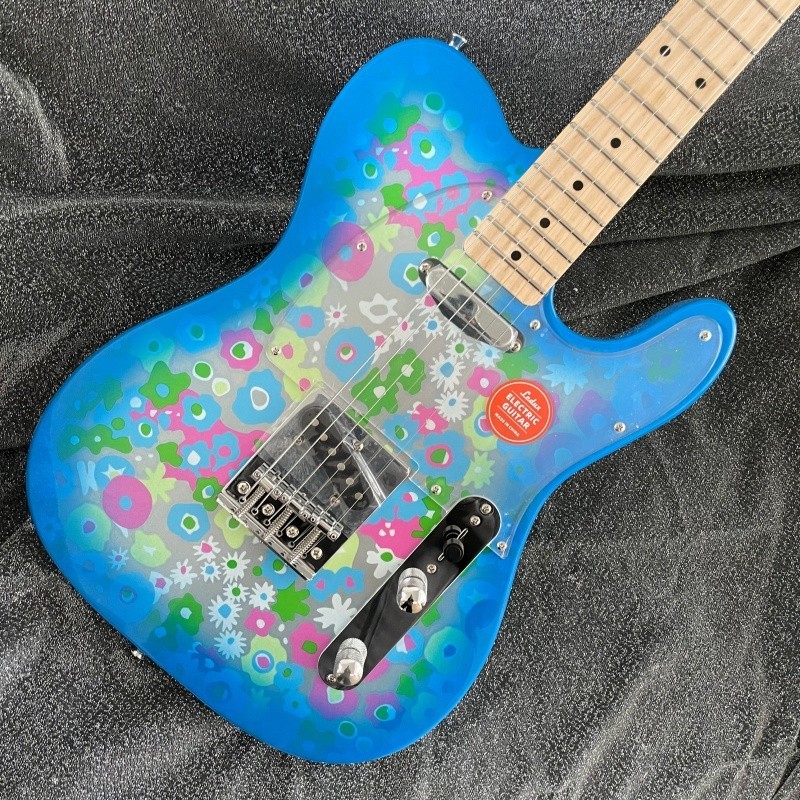 Blue Paisley flower Electric Guitar Maple Fretboard SS Pickup free shipping